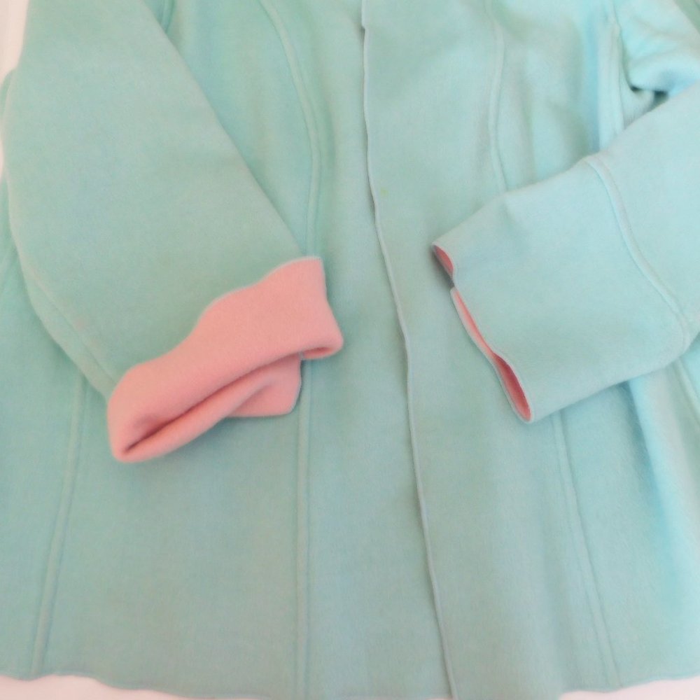 Harvey Bernard reversible wool blazer. Pink and Blue, Vintage
